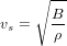     ∘ --
      B-
vs =  &rho;
