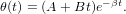 θ(t) = (A+ Bt )e&minus;&beta;t.
