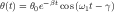 θ(t) = θ0e-βtcos(ω1t- γ)
