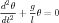 d2θ   g
--2 + -θ = 0
dt    l
