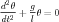 d2θ   g
--2 + -θ = 0
dt    l
