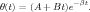 θ(t) = (A+ Bt )e-βt.
