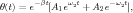 θ(t) = e-βt[A1eω2t + A2e-ω2t],
