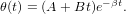 θ(t) = (A+ Bt )e−βt.
