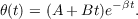 θ(t) = (A+ Bt )e-βt.
