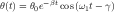 θ(t) = θ0e-βtcos(ω1t- γ)
